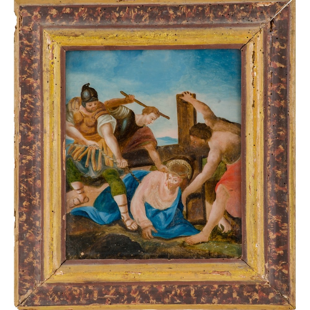 SCUOLA VENETA DEL XVIII SECOLO, Pittura su vetro (1 of 1)