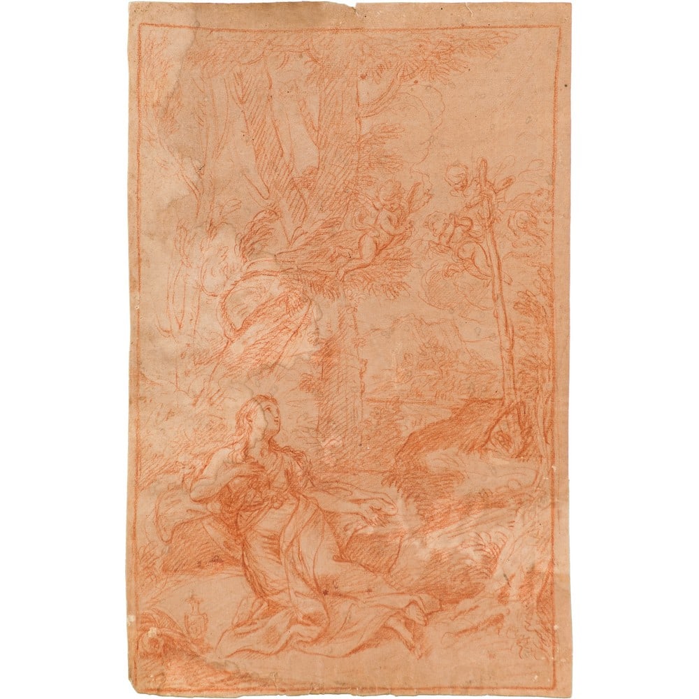 PITTORE ITALIANO DEL XVIII SECOLO, Sanguigna su carta (1 of 1)