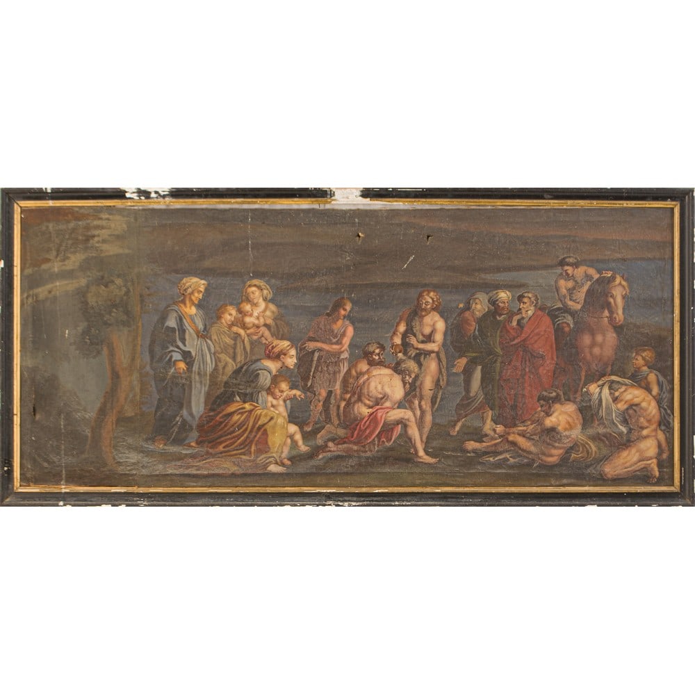 NICOLAS POUSSIN (Seguace di), Olio su tela (1 of 2)