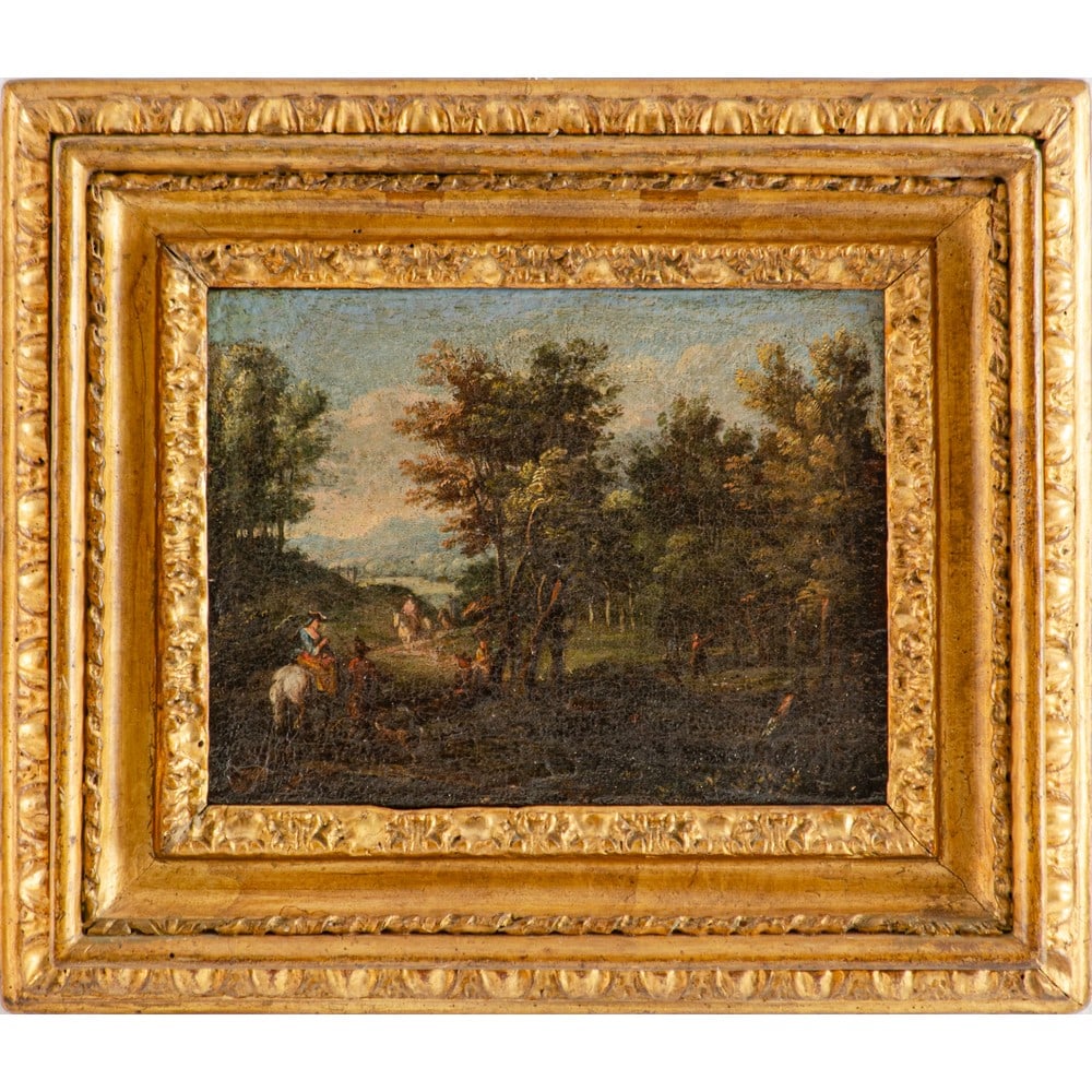 PITTORE ITALIANO DEL XIX SECOLO, Olio su cartone (1 of 2)