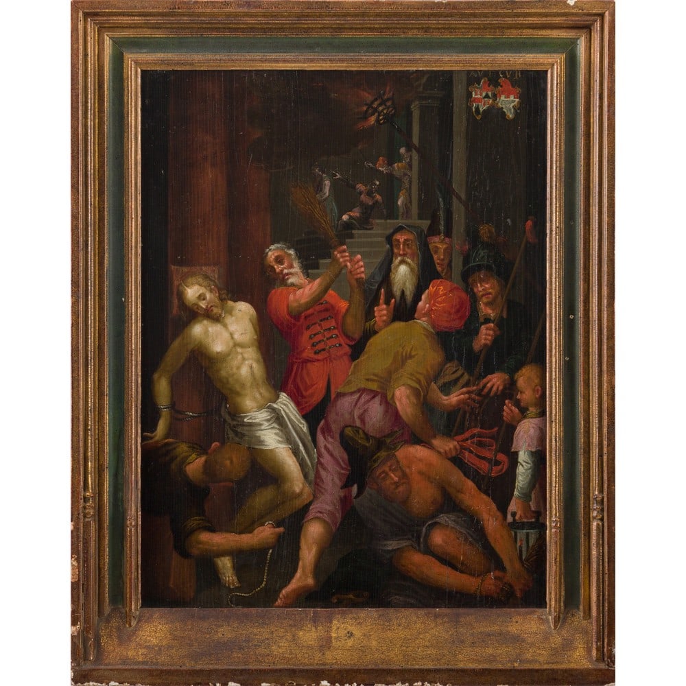 SCUOLA FIAMMINGA DEL XIX SECOLO, Olio su tavola (1 of 2)