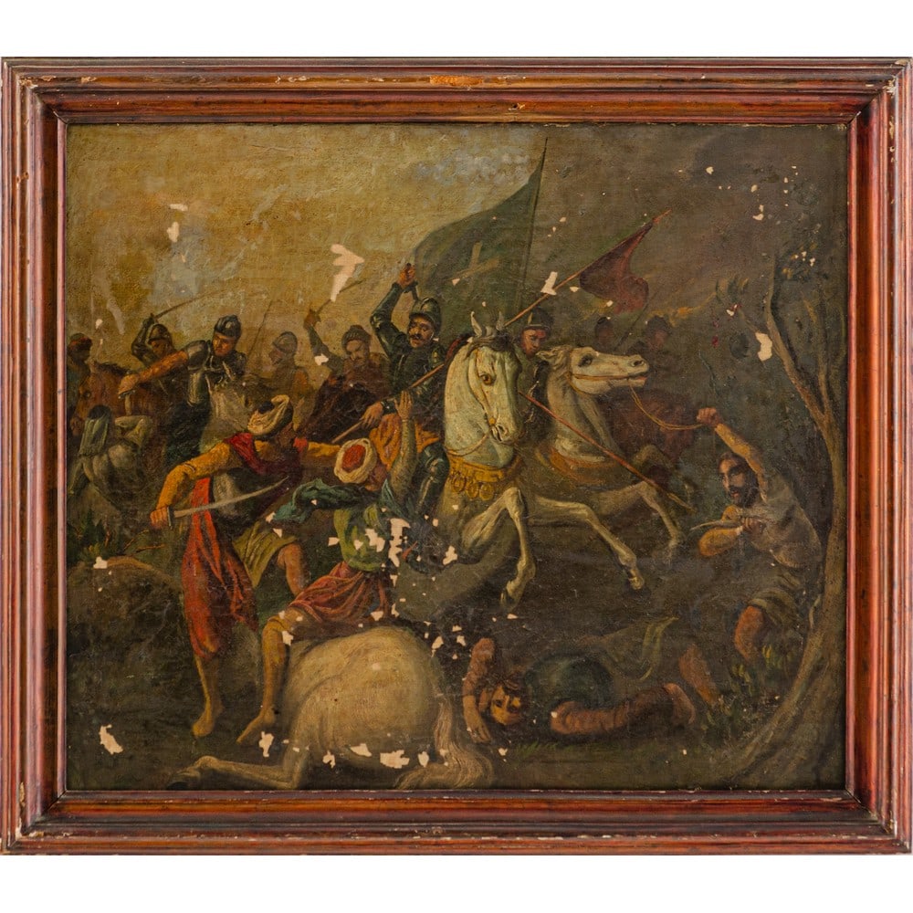 PITTORE FRANCESE DEGLI INIZI DEL XIX SECOLO, Olio su Tela (1 of 2)