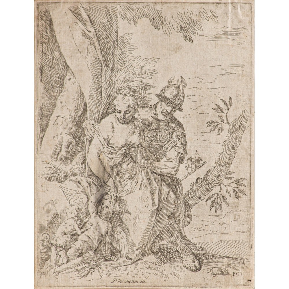 SIMONE CANTARINI Detto Il Pesarese, Rara Acquaforte (1 of 1)