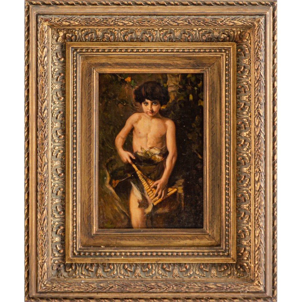 CESARE TALLONE (Attr.) Olio su tavola (1 of 1)