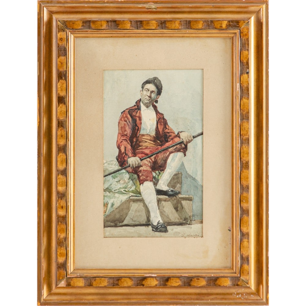 SALVATORE MARCHESI, Acquerello su cartone (1 of 1)
