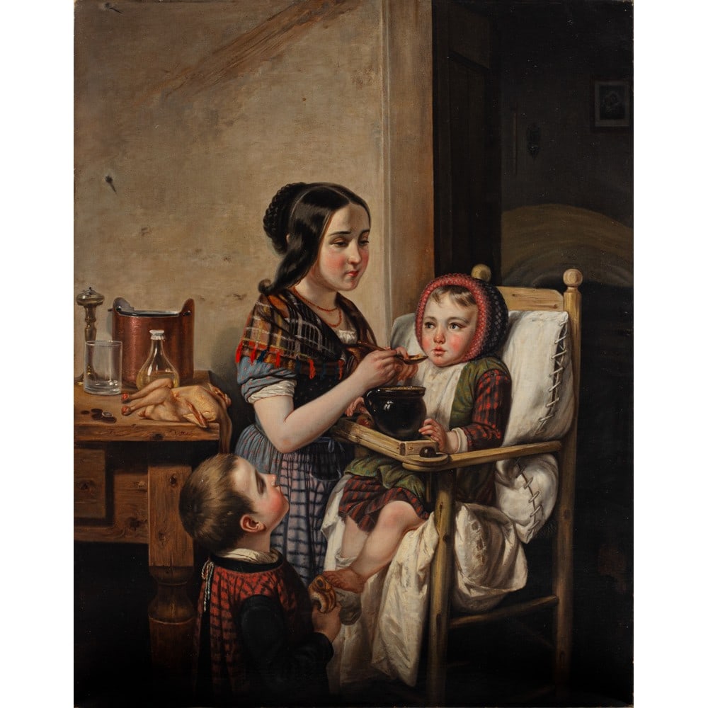 PITTORE FRANCESE DEL XIX SECOLO, Olio su tela (1 of 2)