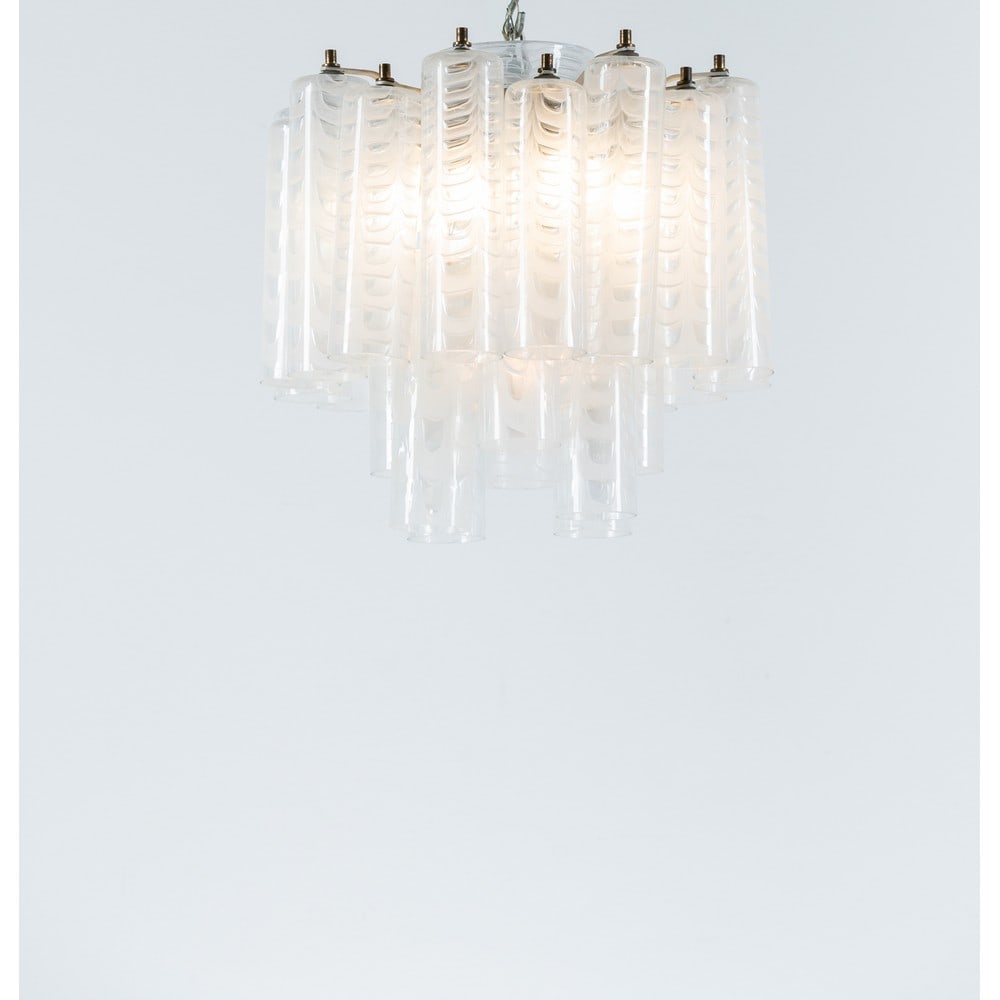 ERCOLE BAROVIER, Lampada a sospensione modello “Graffio” (1 of 2)