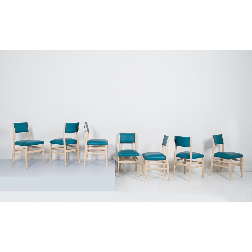 GIO PONTI, Sette sedie modello “Leggera” (1 of 1)