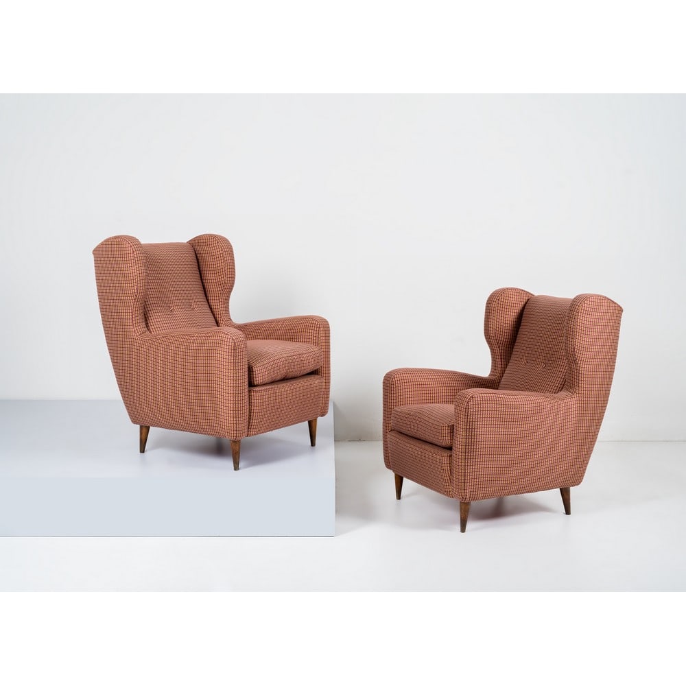 MELCHIORRE BEGA (Attr.), Coppia di poltrone modello “Bergère” (1 of 1)