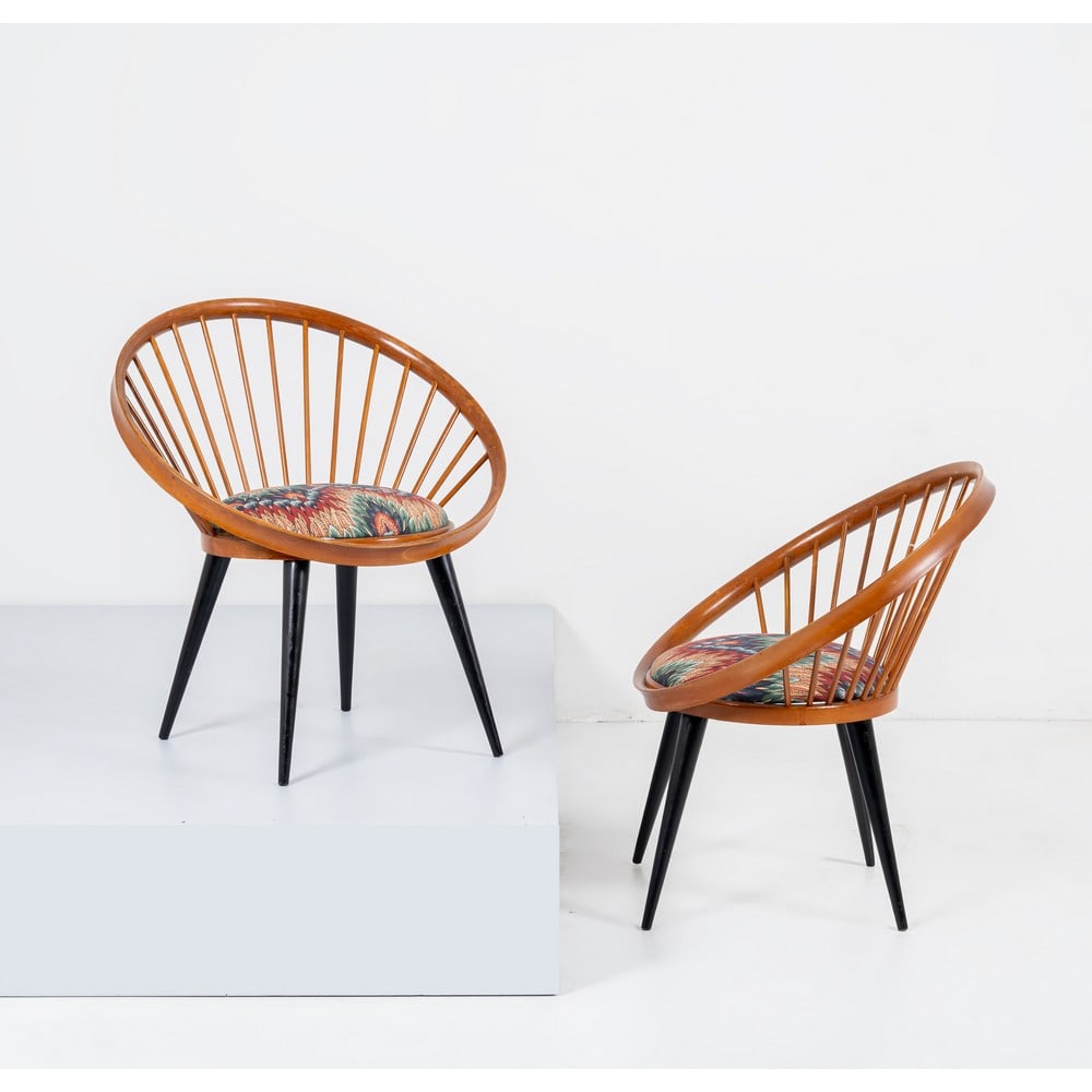 YNGVE EKSTORM, Coppia di poltrone modello “Circle Chair” (1 of 1)