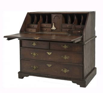 RIBALTA in rovere con cassetti sottostanti. Olanda XVII: RIBALTA in rovere con cassetti sottostanti. Olanda XVII secolo Misure: cm 95 x 55 x h 96