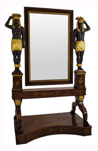 PSICHE Impero Retour d'Egypt in noce e radica di noce,