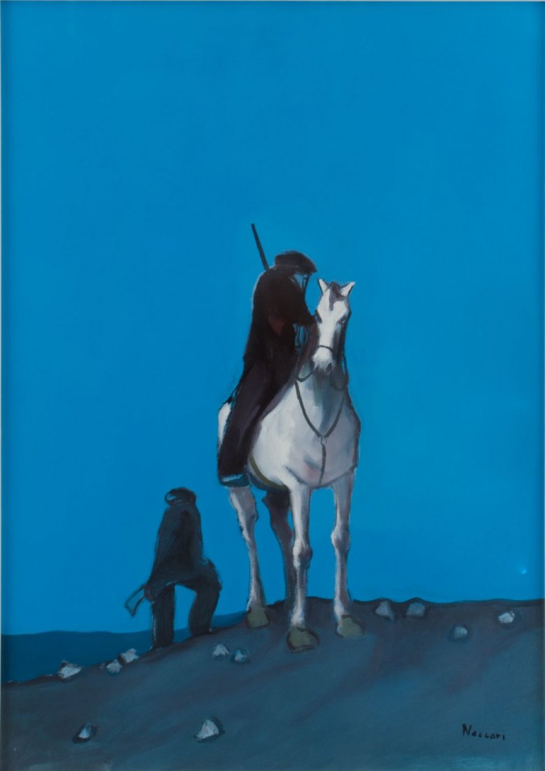 ROBERTO NACCARI (Porto Tolle (Rovigo) 1935) OLIO su: ROBERTO NACCARI (Porto Tolle (Rovigo) 1935) OLIO su tela "verso i monti", firmato in basso a destra. Misure: cm 50 x 70