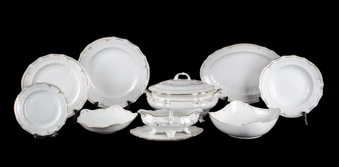 SERVIZIO PIATTI in porcellana Pirken Lammer bianca (1 of 1)