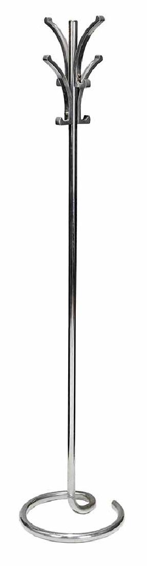 Vintage Art Deco Chrome Standing Coat (1 of 3)