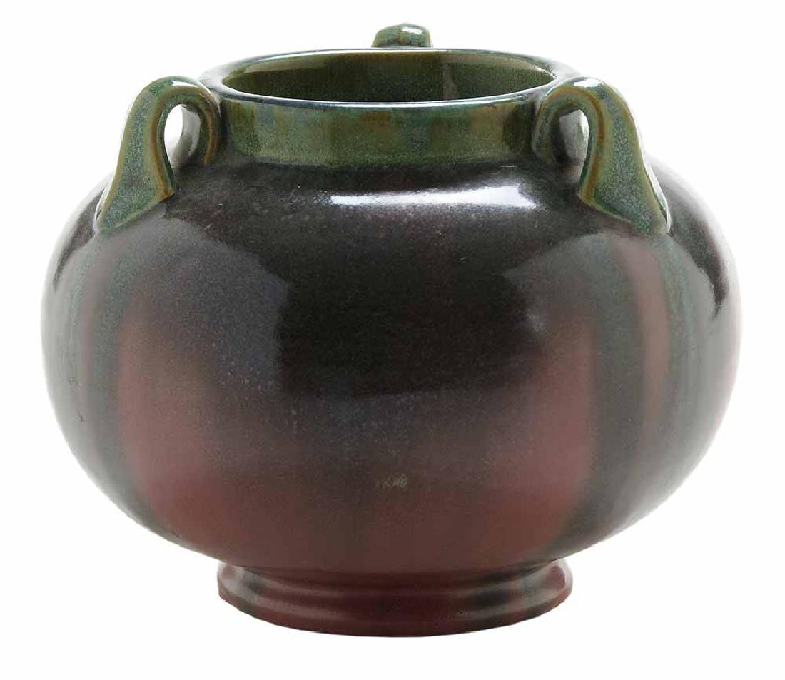 Fulper Pottery Vase with Three Handles (1 of 3)
