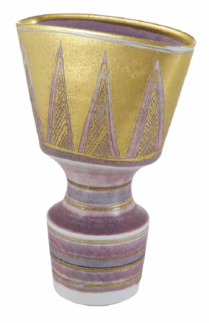 Mary Rich Pink and Gold Porcelain Vase (1 of 4)