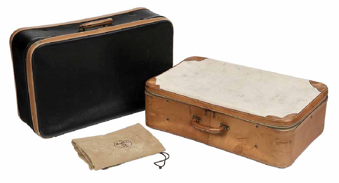 Two Vintage Hermes Paris Suitcases (1 of 1)