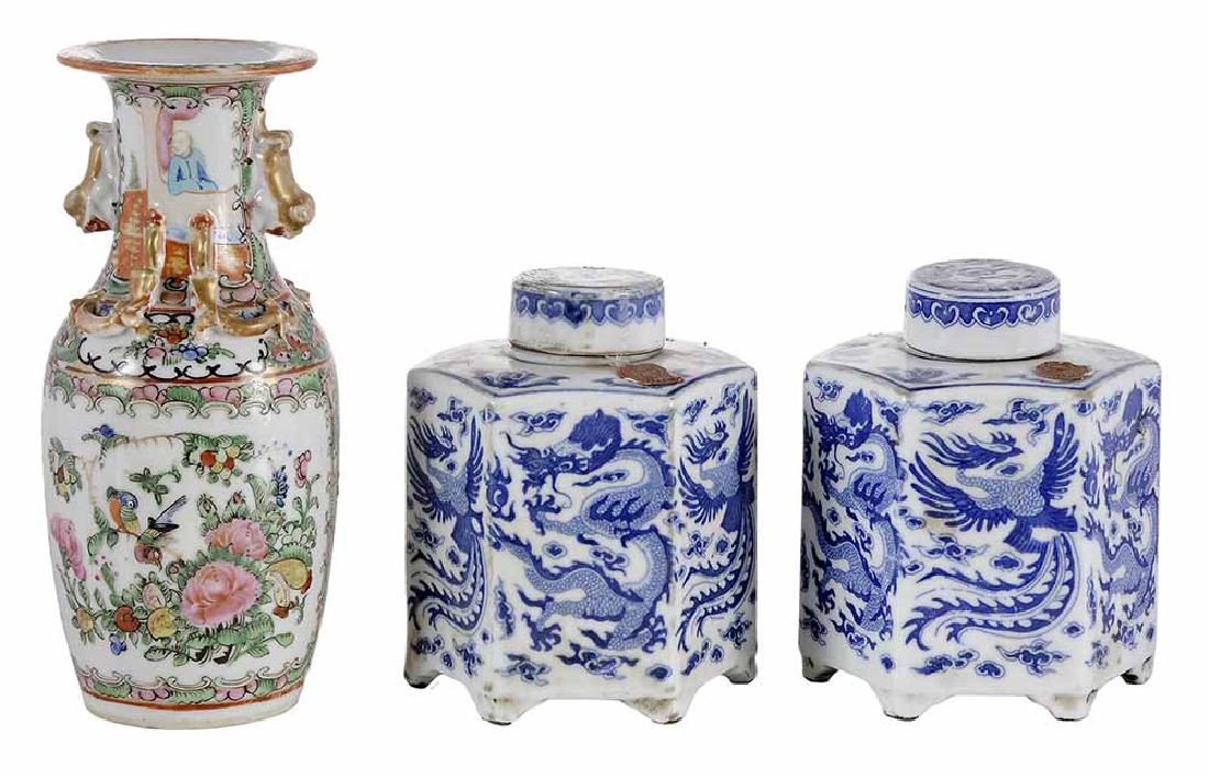 Pair Blue and White Porcelain Tea (1 of 6)