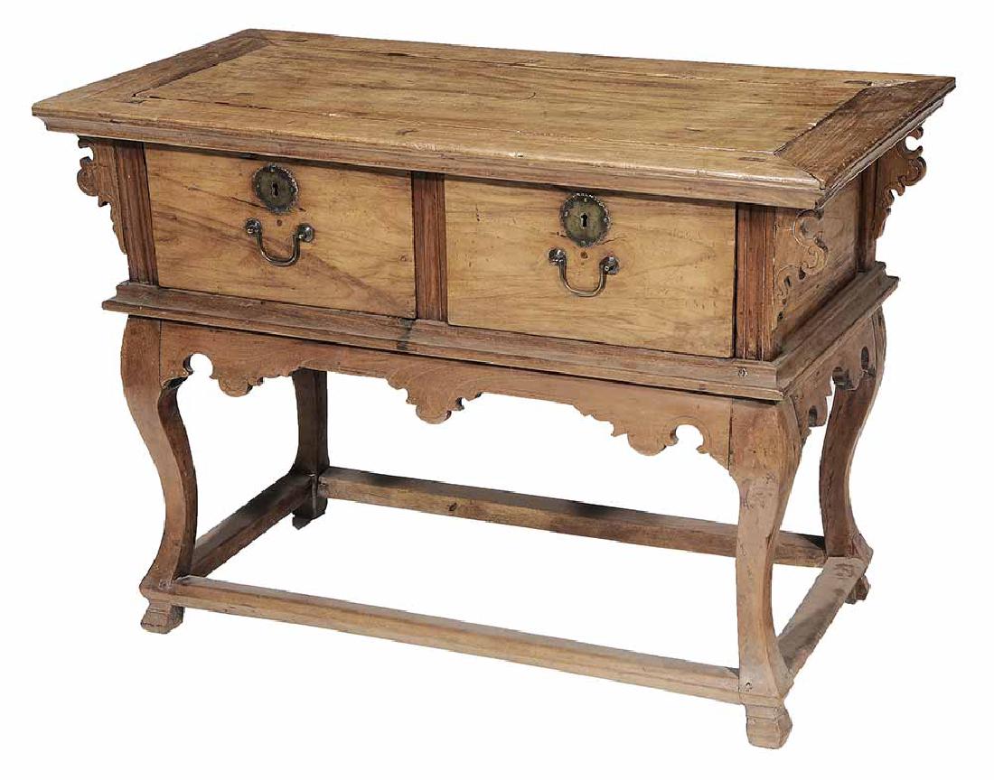 Baroque Mahogany Two-Drawer Server (1 of 4)