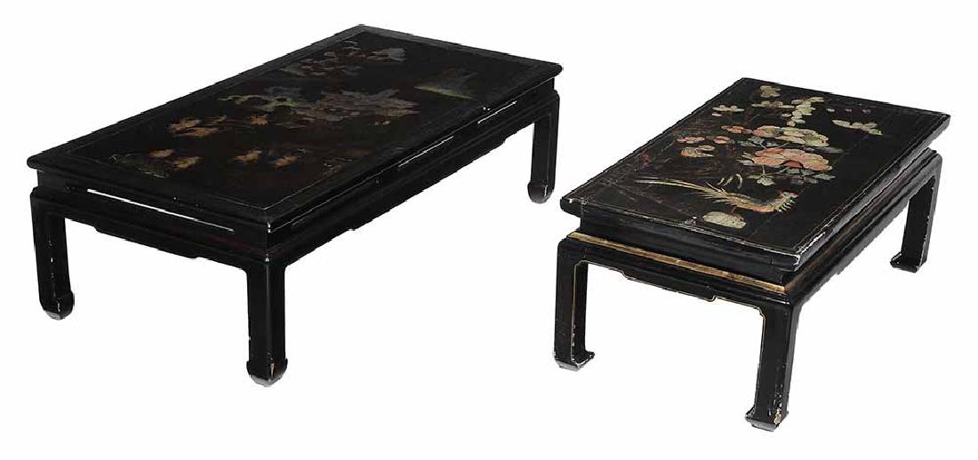 Two Chinese Lacquered and Polychrome- (1 of 1)