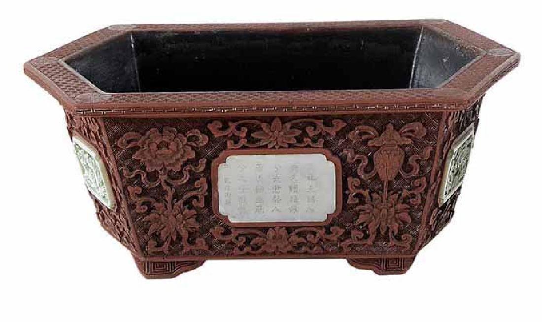 Cinnabar Hexagonal Planter with (1 of 6)