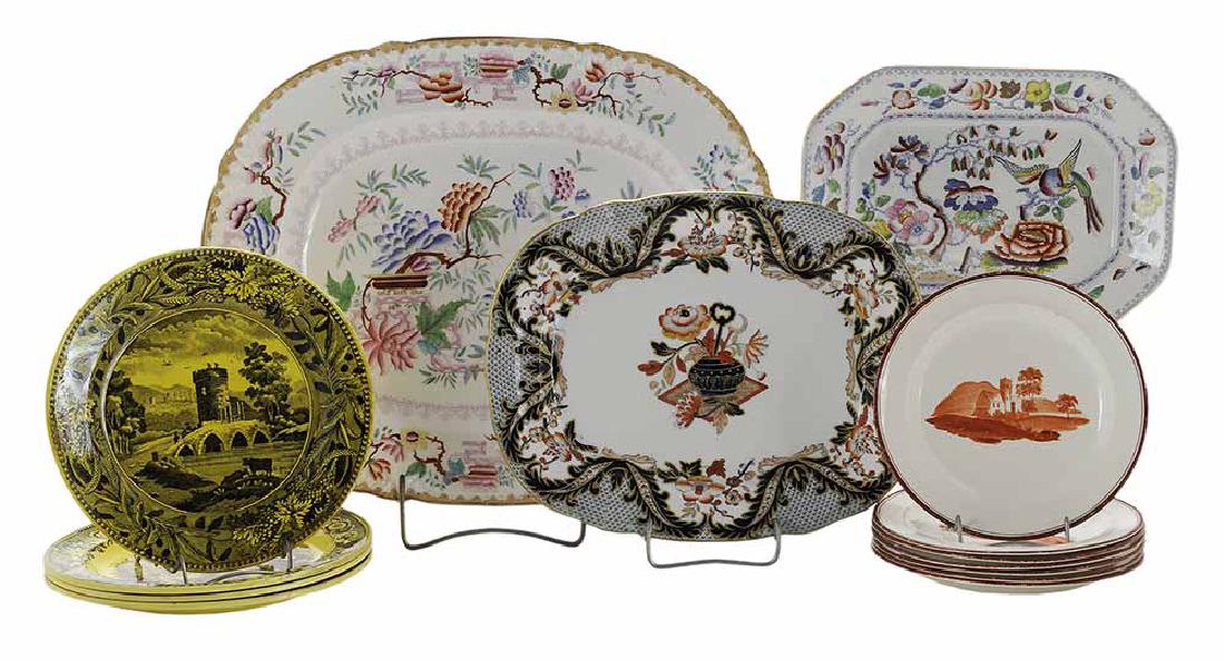 Fourteen Creamware and Ironstone (1 of 5)