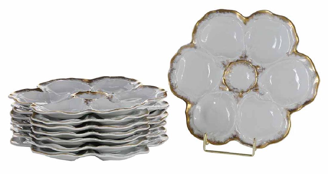 Set of Eight Limoges Oyster Plates (1 of 3)