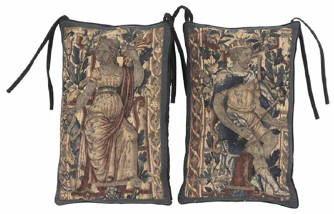 Pair of Tapestry Panel Pillows (1 of 4)