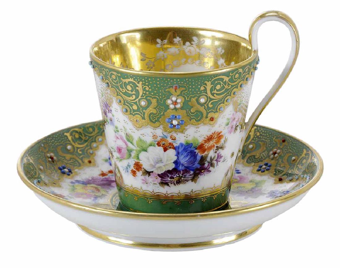 Popov Factory Porcelain Cup and Saucer (1 of 5)