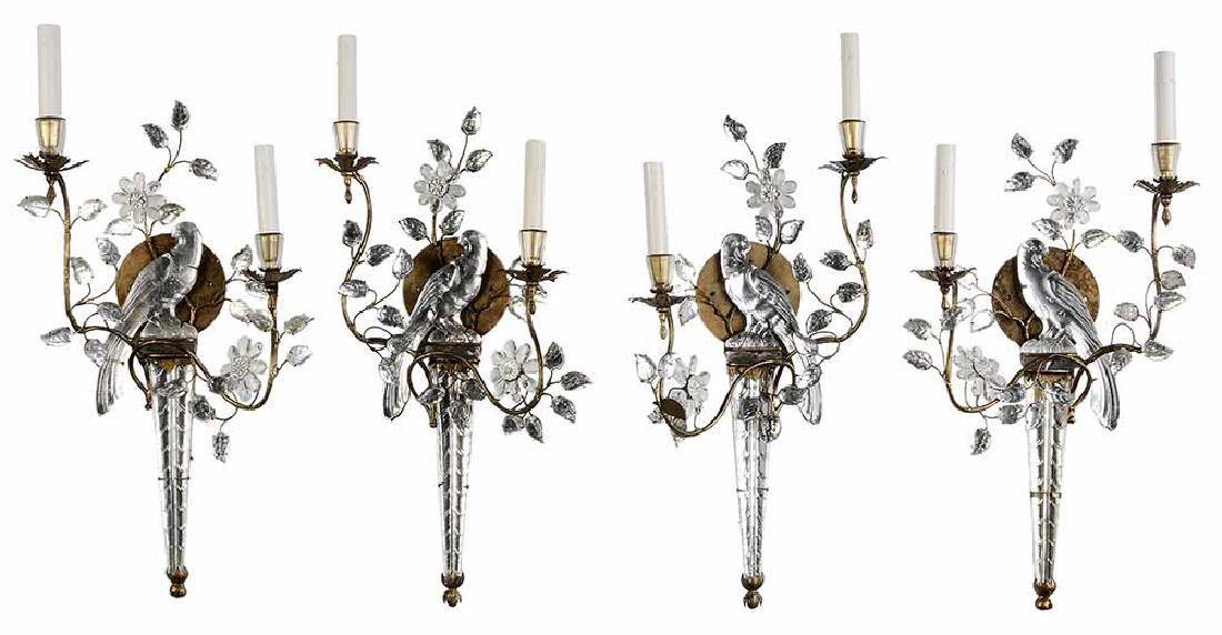 Set of Four Rock Crystal Parrot Wall (1 of 5)