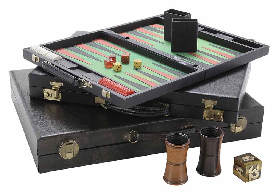 Group of Six Backgammon Items (1 of 4)