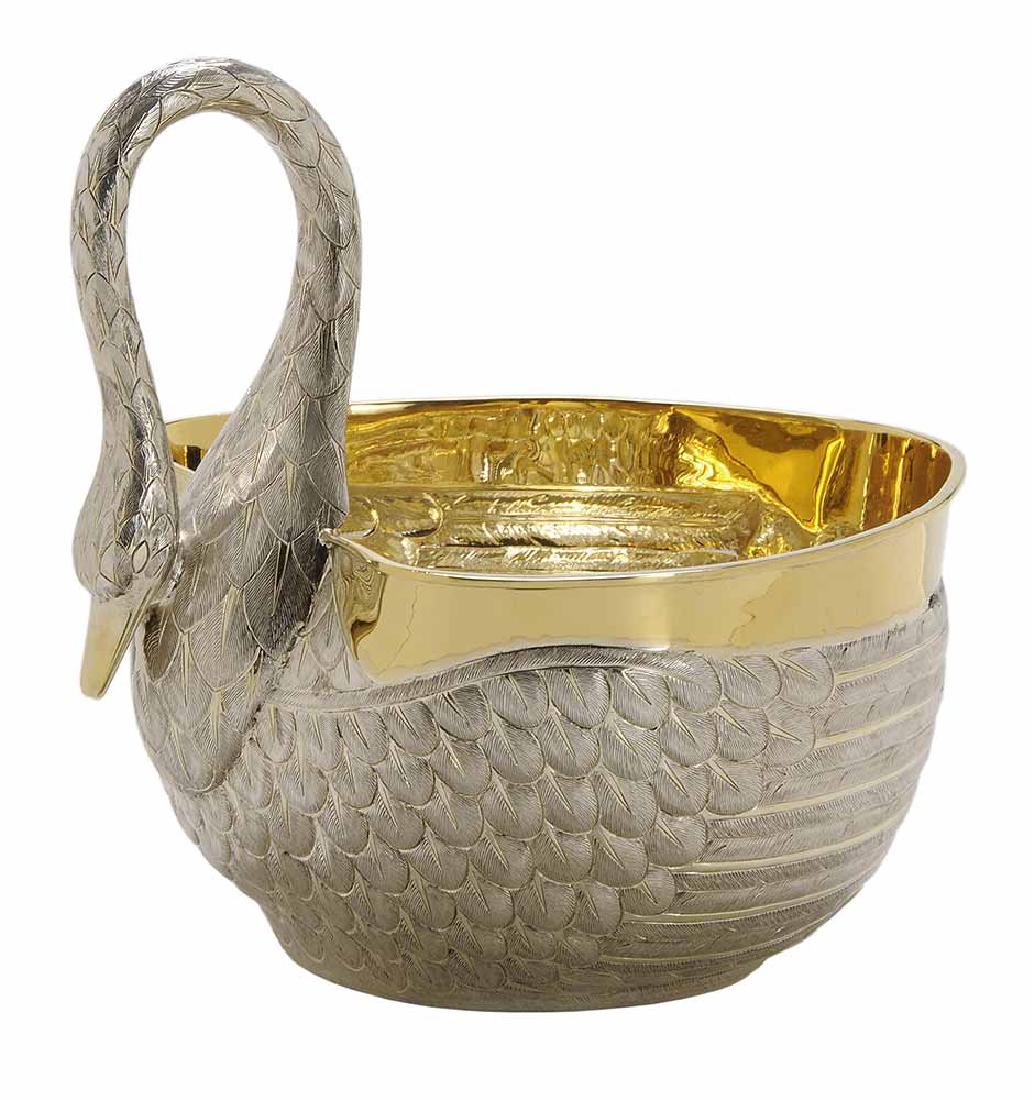 Tane Mexican Sterling Swan Center Bowl (1 of 5)