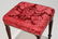 Sheraton Mahogany Damask Upholstered Footstool - 2