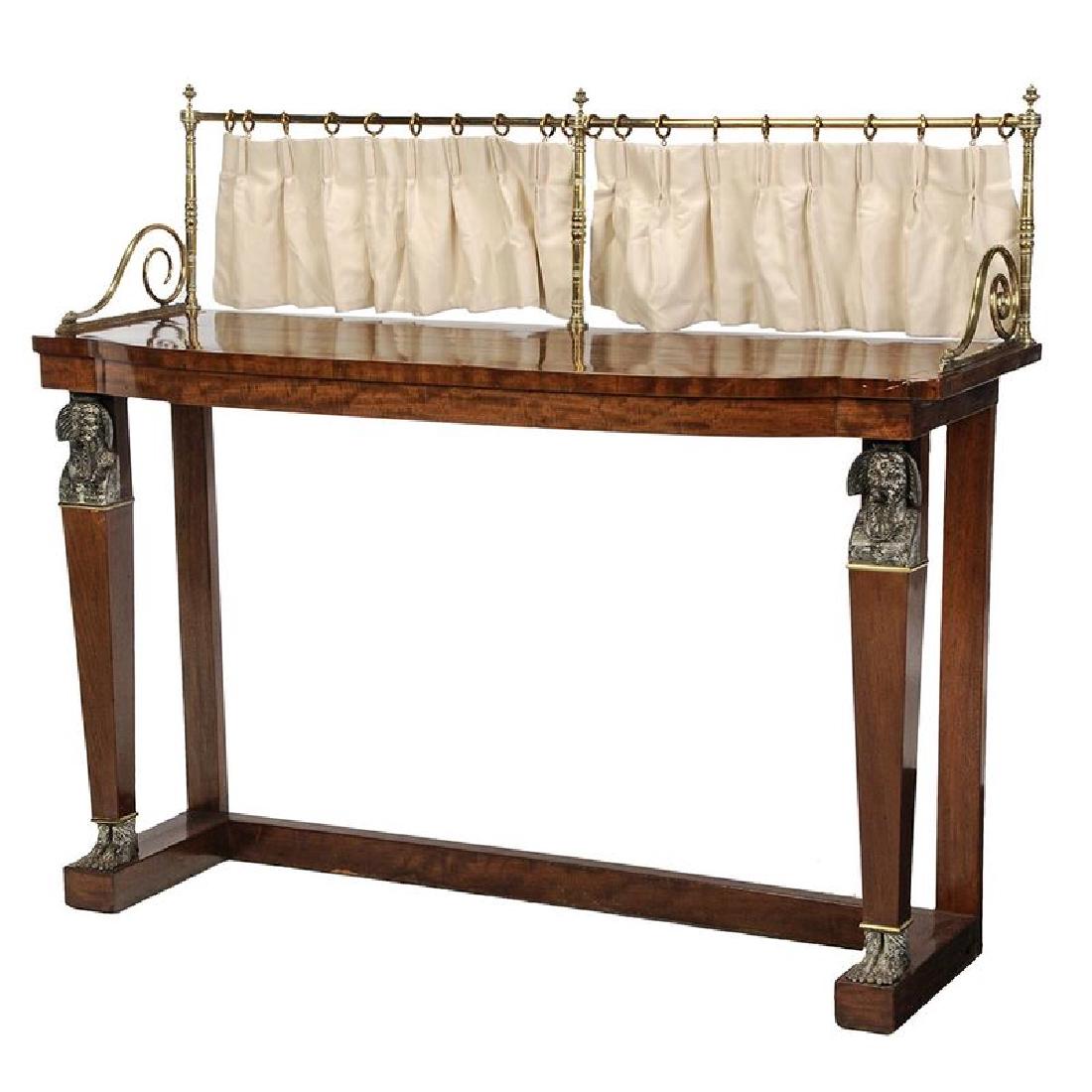 Empire Mahogany and Brass Mounted Pier Table (1 of 5)