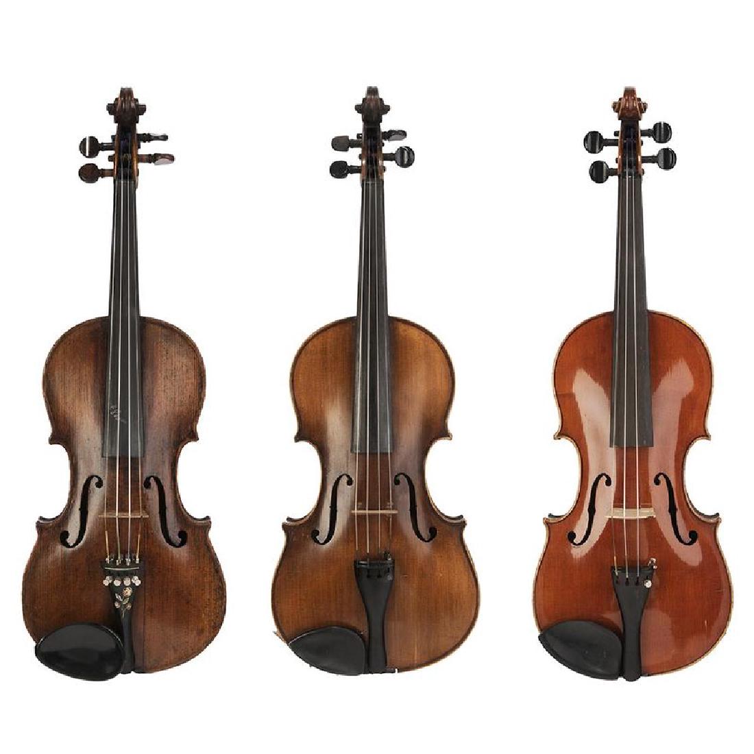 Three Vintage Violins in Cases (1 of 17)