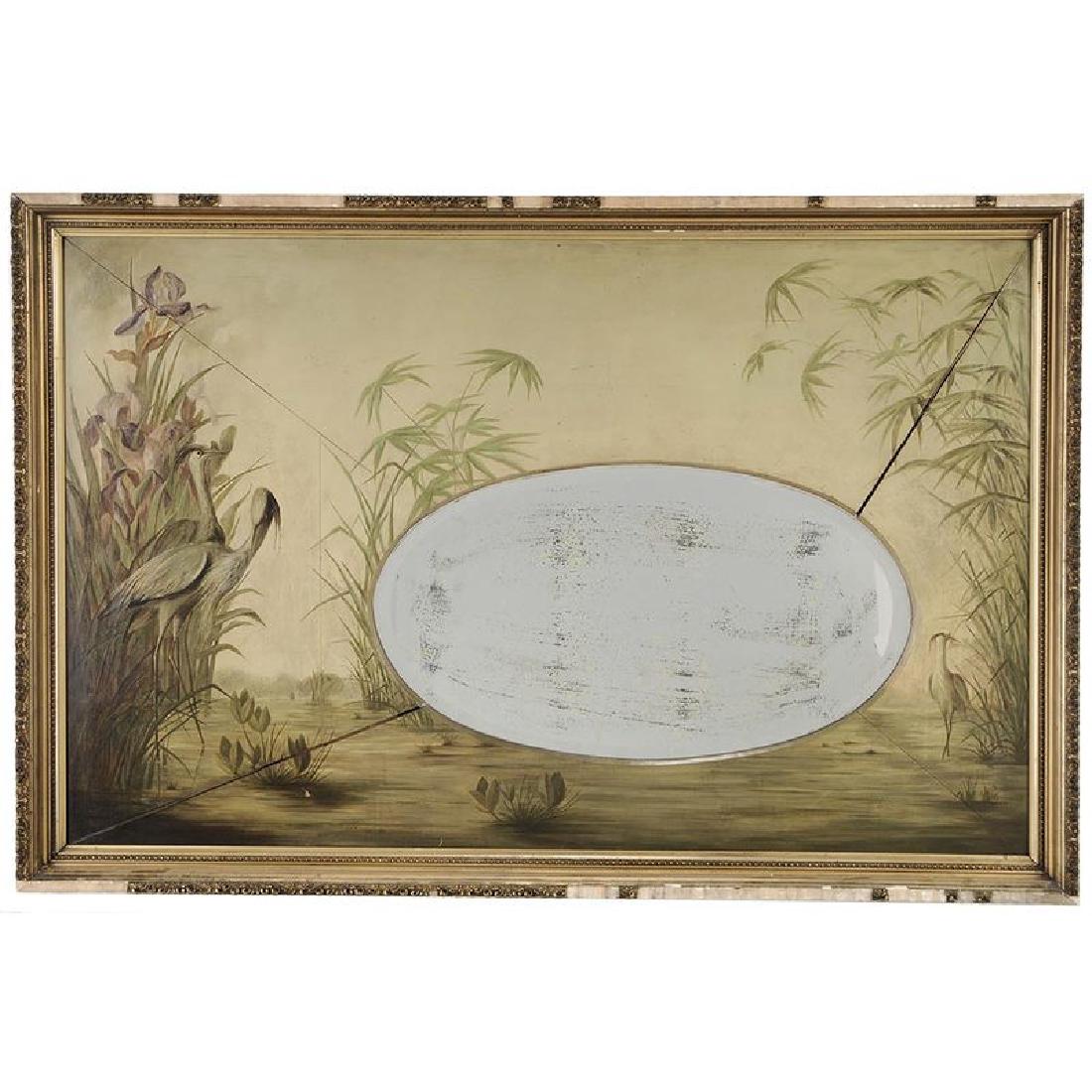 Aesthetic Movement Paint Decorated Mirror (1 of 4)