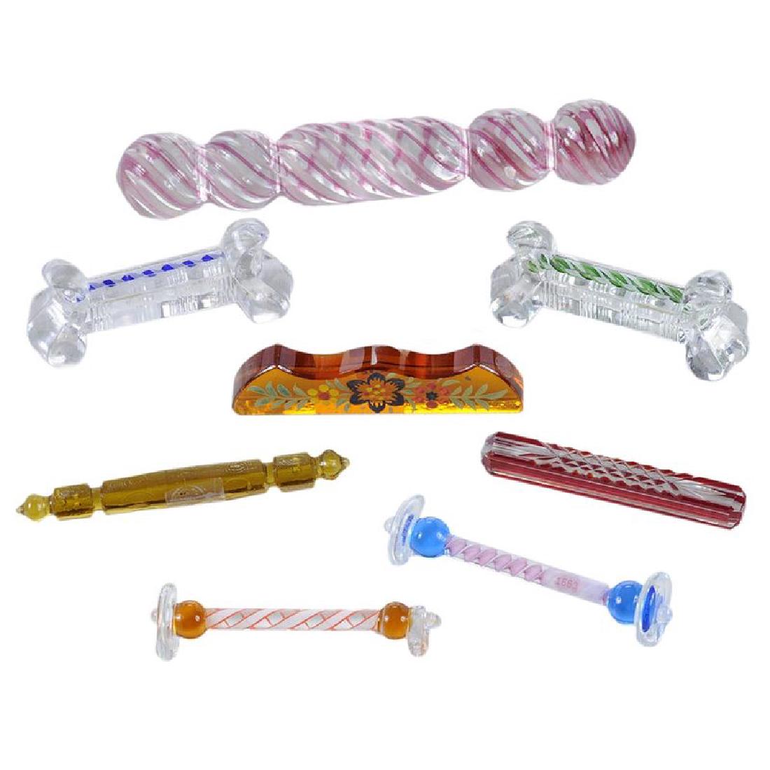 Eight Glass Knife Rests (1 of 2)