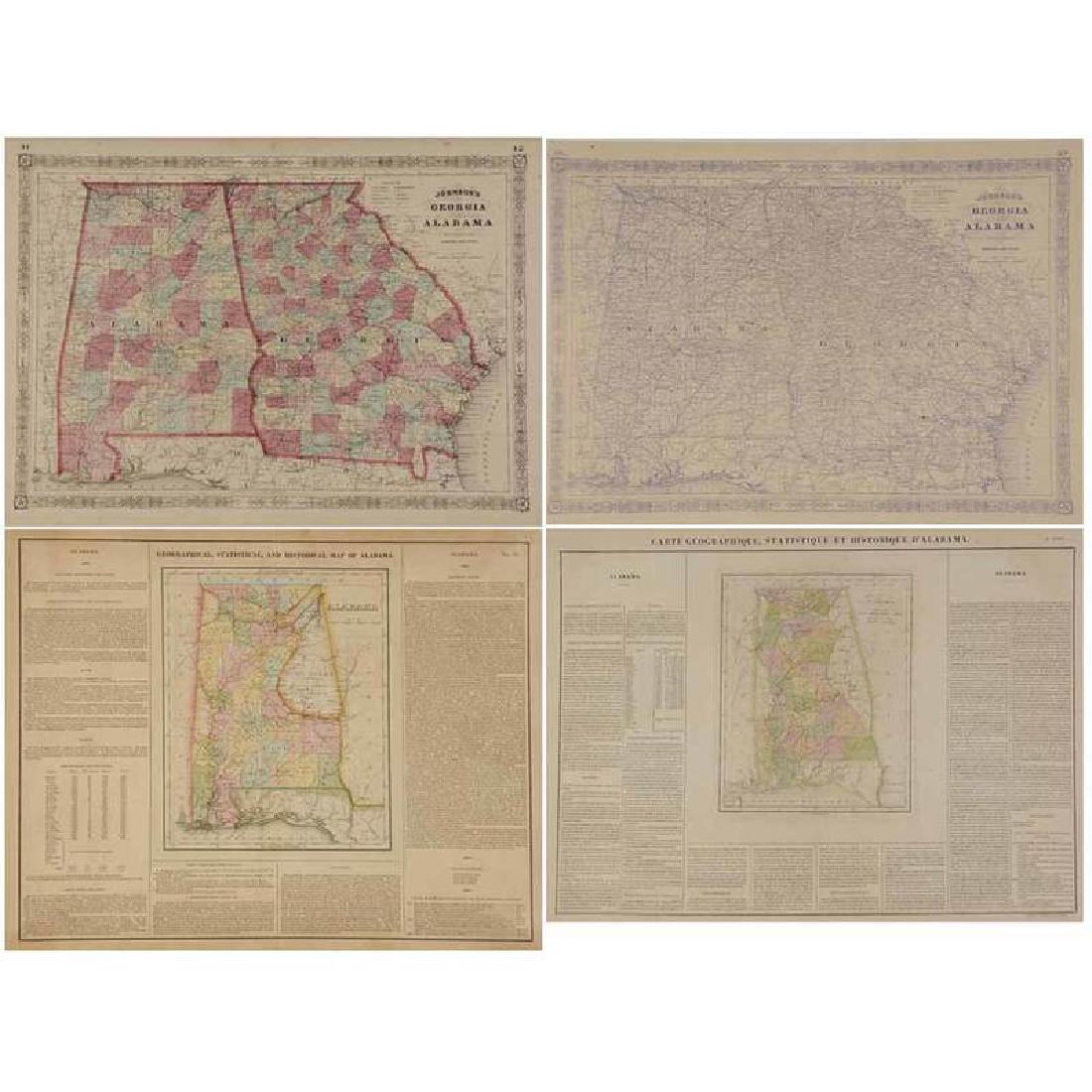 Four 19th Century Southern Atlas Maps (1 of 13)