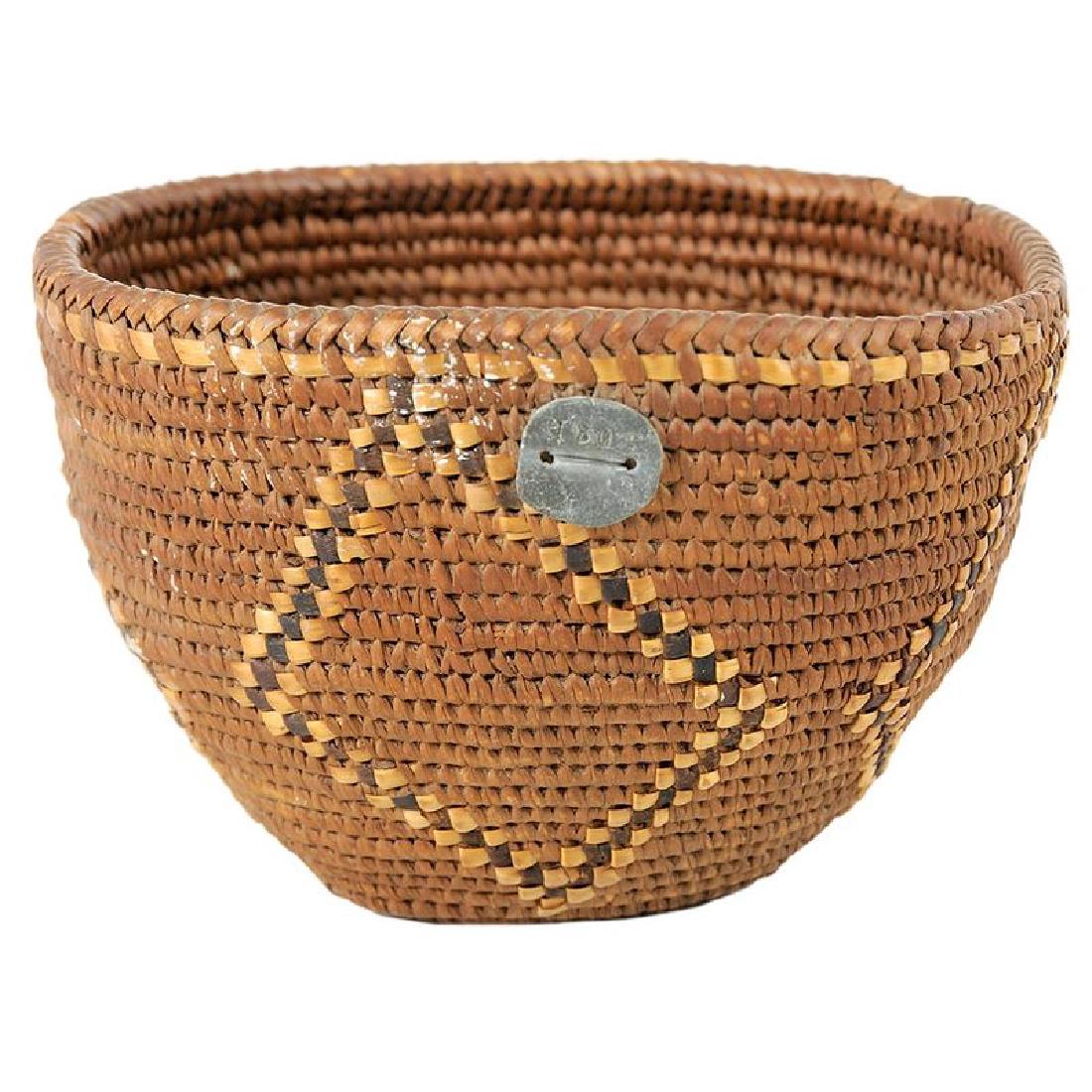 Northwest Coast Salish Oval Basket (1 of 4)