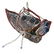 Vintage Glass Bead Butterfly Hanging Fixture