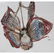 Vintage Glass Bead Butterfly Hanging Fixture - 3
