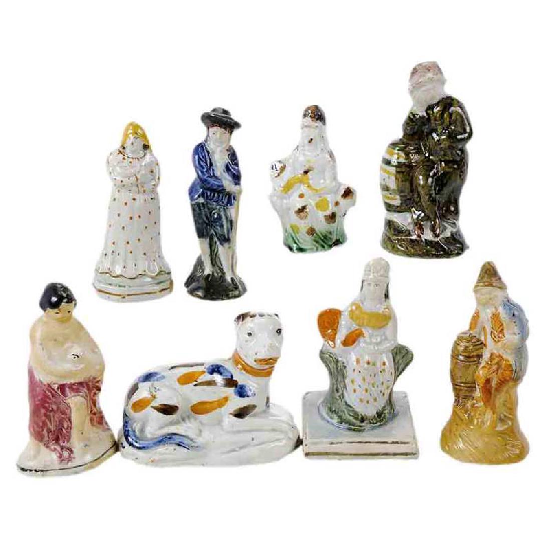 Group of Eight Staffordshire Figurines (1 of 6)