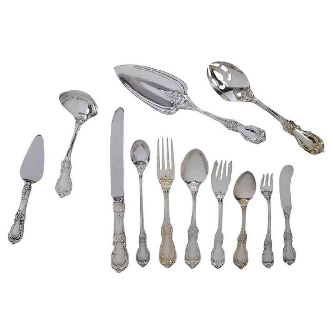 Burgundy Sterling Flatware, 210 Pieces (1 of 3)