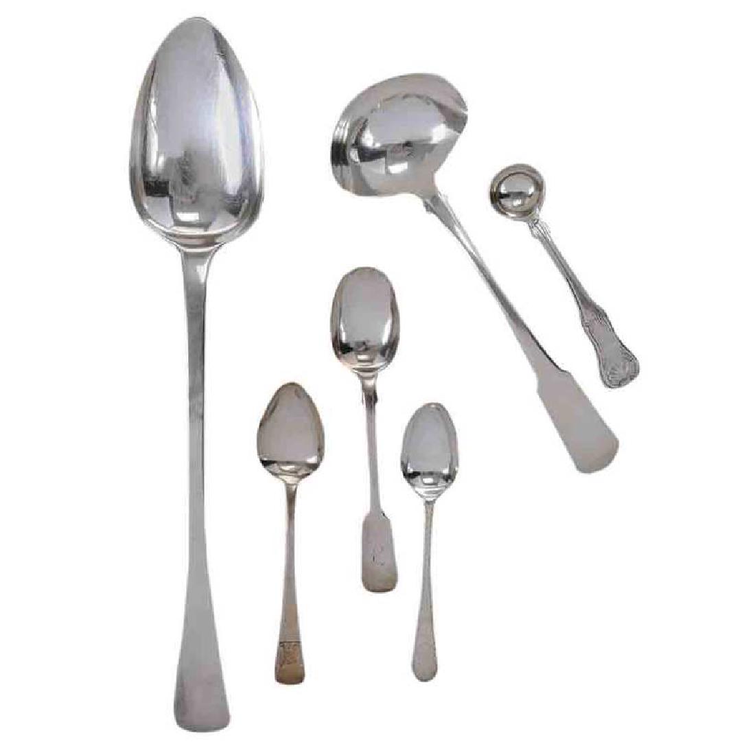 Twenty-One English Silver Spoons (1 of 3)