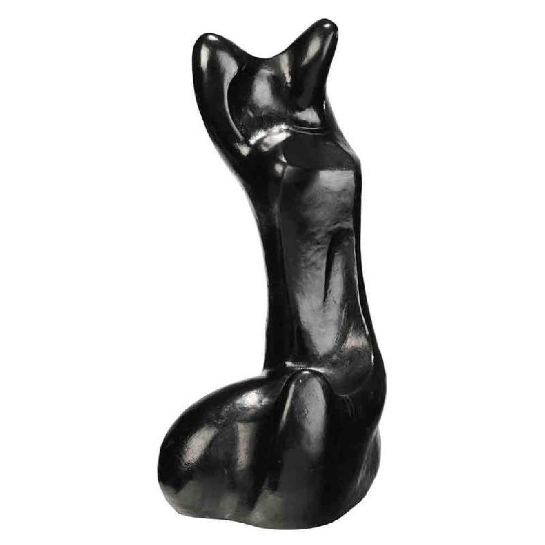 Sankho Chaudhuri*: (Indian, 1916-2006) Nude, foundry stamp "Cire Valsuani Perdue", bronze, 18-1/2 in. (45.72 cm.) <