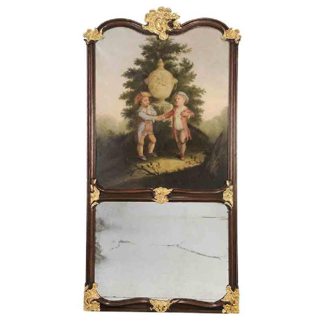 Louis XV Style Carved and Gilt TrumeauÂ Mirror (1 of 5)