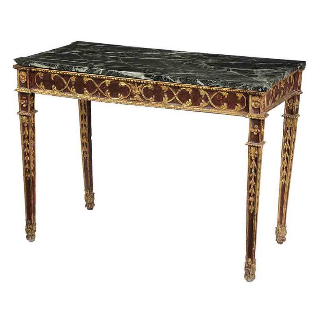 Italian Neoclassical Parcel Gilt Pier Table (1 of 6)