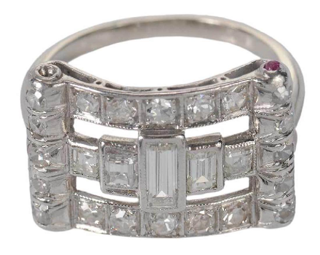 Platinum & Gold Diamond Ring (1 of 5)
