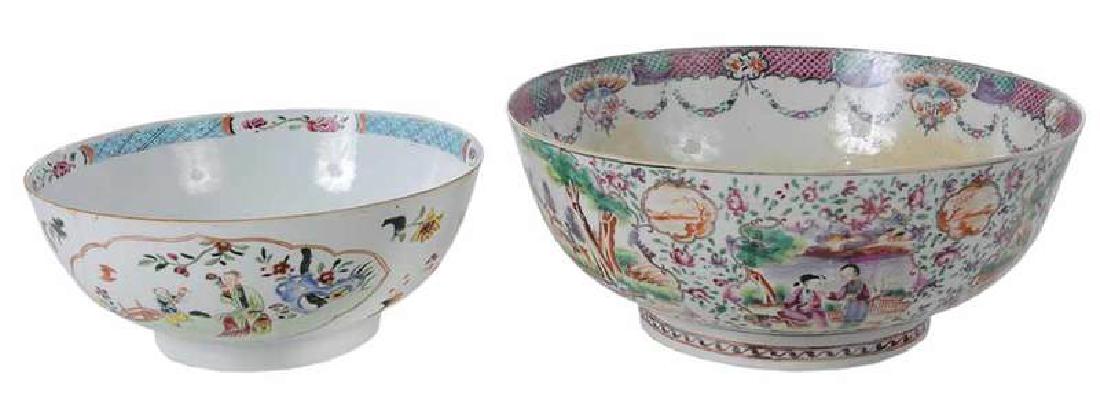 Two Chinese Export Punch Bowls (1 of 12)